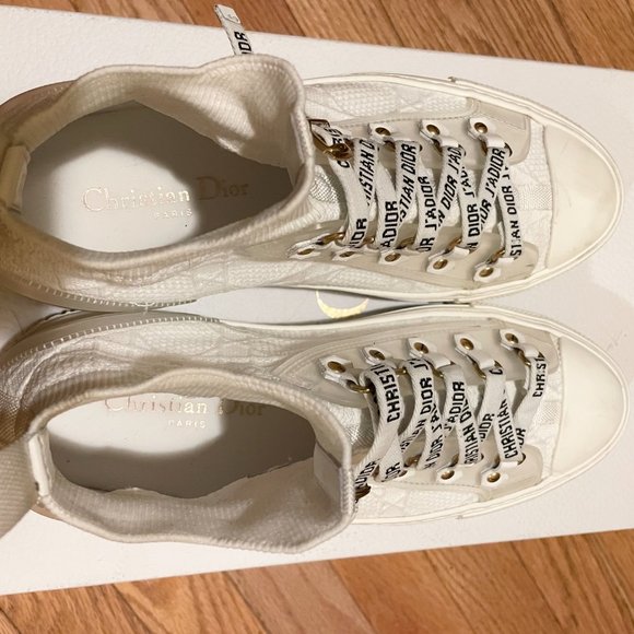 WALK'N'DIOR SNEAKER White Cannage Technical Mesh - Picture 7 of 8